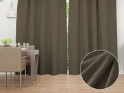 Biante Zamatový záves SV-031 Hnedá khaki 140x140 cm