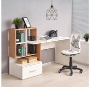 Písací stôl GORA dub/biela