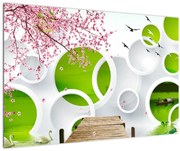 Obraz - Mólo nad jazerom (90x60 cm)