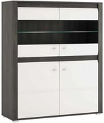 Vitrína Sevilla typ 33  2d nórská borovica/biela