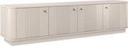 TV stolík Vespera 4D 187 cm na sokli - kašmírová / zlatá