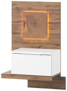 Nočná skrinka P 69 Livorno dub wotan/biely