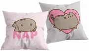 Obojstranný vankúš mačička Pusheen - motív NAP time - 40 x 40 cm