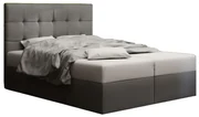 Manželská posteľ  Boxspring 140 cm Duel 2 (sivá) (s matracom a úložným priestorom). Vlastná spoľahlivá doprava až k Vám domov. 1046450
