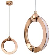 Toolight Toolight, LED závesné svietidlo 17x19cm, 10W, 3000K, LHJ101-1CP, ružové zlato, OSW-60046