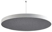 Akustický panel GRACE, kruh, Ø580x52 mm, stropný, tmavošedá