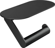 Hansgrohe WallStoris, držiak toaletného papiera s poličkou, čierna matná, HAN-27928670