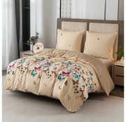 Mikroflanelové obliečky VIVA BUTTERFLY krémové Rozmer obliečky: 70 x 90 cm | 140 x 200 cm