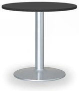 Konferenčný stolík ZEUS II, priemer 60 cm, sivá podnož, grafit
