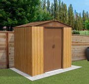 Záhradný domček BestBerg ZDB-2D / 2,5 m² / 194 x 131 x 184 cm / červené drevo / hnedá