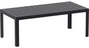 ATLANTIC 210 záhradný rozťahovací stôl black
