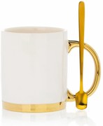 Keramický hrnček s lyžičkou Lana White 300 ml