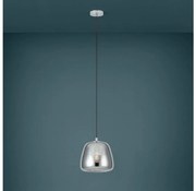 Eglo 39666 - Luster na lanku ALBARINO 1xE27/40W/230V pr. 26 cm dymová