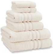 Krémové froté bavlnené uteráky a osušky v súprave 6 ks Zero Twist – Catherine Lansfield