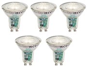 Sada 5 inteligentných LED žiaroviek GU10 50 mm číra 4,7 W 345 lm 2200 – 4000 K