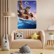 Textilná nálepka na stenu "Vaiana 3"