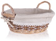 Home Decor Prútený košík s ušami Duo, 30 x 11 cm