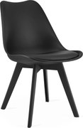 Stolička MARK čierna / čierne nohy