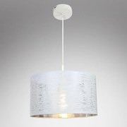Závesná lampa 15341 bielo-strieborná LW1