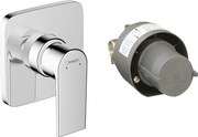 Hansgrohe Vernis Shape, sprchová batéria pod omietku, s telesom, chrómová, HAN-71662000