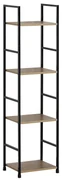 Regál GD-214 OAK Leik, 4 police, 29,2 x 23,5 x 112,5 cm