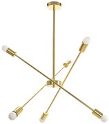 Toolight Toolight, stropné svietidlo 6xE27, APP1115-6CP, zlatá lesklá, OSW-04666