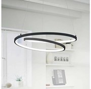 Ideal Lux - LED Luster na lanku OZ LED/52W/230V pr. 80 cm CRI 90 čierna