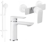 Mexen Alfa DQ40 sprchová súprava, biela/chrómová - 745704DQ40-02