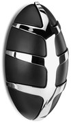 Čierny/v lesklej striebornej farbe nástenný plastový háčik Bug – Spinder Design