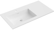 Mexen Otis, umývadlo na zapustenie 91 x 46,5 cm, ľavé, biela matná, 25189001L
