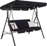 Hojdačka Luna SPRINGOS GS0014 - čierna