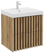 Kúpeľňová skrinka s umývadlom SAT Delano 60x56x45 cm dub mat DELANO60ZDCUM