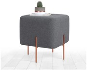 Tmavosivý taburet Copper – Artie