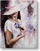 Maľovaný obraz na stenu ŽENA 1 dielny YOBFB571E1