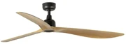 FARO Barcelona FARO 34360 - Stropný ventilátor OUTWOOD L hnedá/čierna pr. 150 cm IP44 + DO FA34360