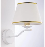 Jupiter 2086 - Nástenné svietidlo SAMBA 1xE27/15W/230V biela/zlatá