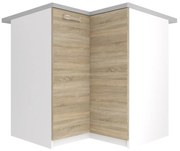 Kuchynská skrinka Belini spodná rohová 90 cm dub sonoma s pracovnou doskou  TOR SNP90/2/WT/DS/0/F