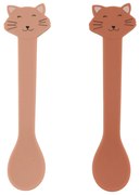 Detské silikónové lyžičky 2 ks Mrs. Cat