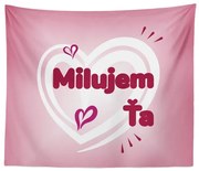 Sablio Deka Milujem ťa srdce: 150x120 cm