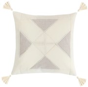 Bellatex Obliečka na vankúšik Peru Trojuholníky prírodná, 40 x 40 cm