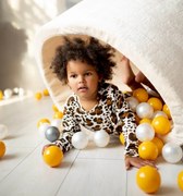 Okrúhly suchý bazén 90×40 cm béžový – bez guličiek