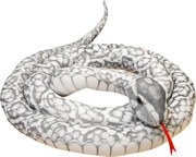 LEAN Toys Plyšový maskot Sivý had 200 cm