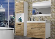 Kúpeľňový nábytok Belini dub sonoma + umývadlo + zrkadlo  ROD M 3/0/W/DS/0/ZW