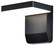 LED Solution Čierne fasádne LED svietidlo štvorcové 17W IP65 Farba svetla: Teplá biela 2944