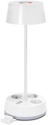 Aigostar-LED RGBW Stmievateľná stolová lampa s zásuvkami a USB LED/4,6W/230V biela