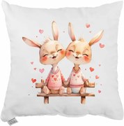 Dekoratívny vankúš Bunny Together 40x40 cm EMI