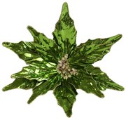 Zelená leská vianočná ruža 27cm