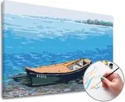 Maľovanie podľa čísel RYBÁRSKY ČLN – nízka náročnosť