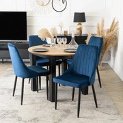 PROXIMA.store - Čalúnená jedálenska stolička BARI FARBA: modrá