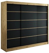 Skriňa Halifax V1 250 Dub Artisan/čierna